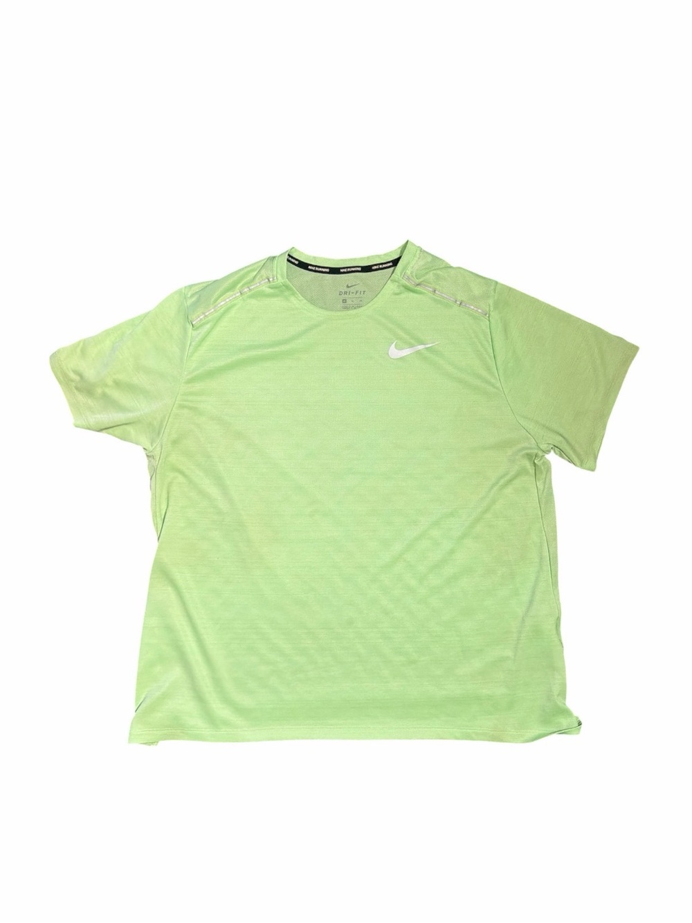 Nike Running Dri-FIT Mint Green Reflective Tee Men’s XL